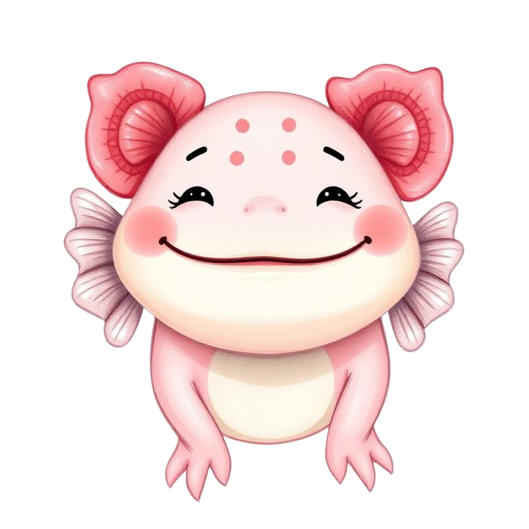 Aston the Axolotl, imaginative, unusual and endlessly optimistic