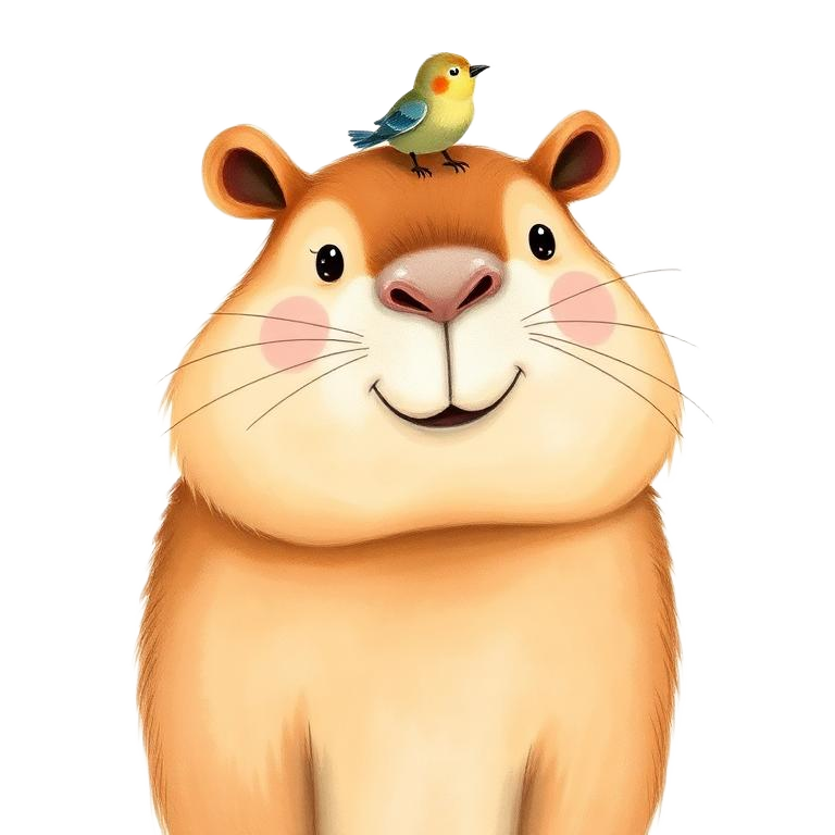 Connor the Capybara, friendly, sociable and easy-going