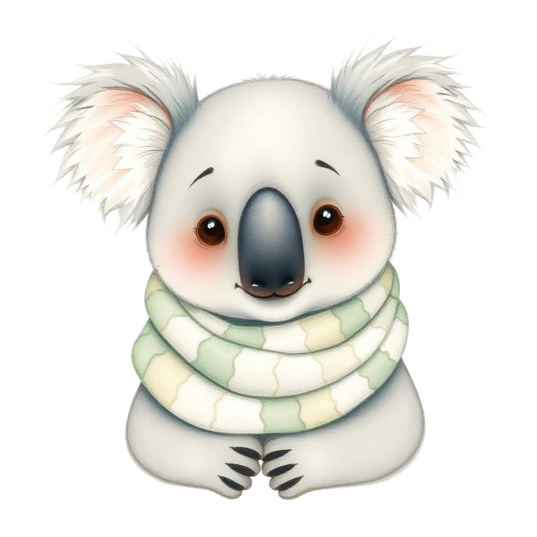 Kendrick the Koala, calm, creative and thoughtful